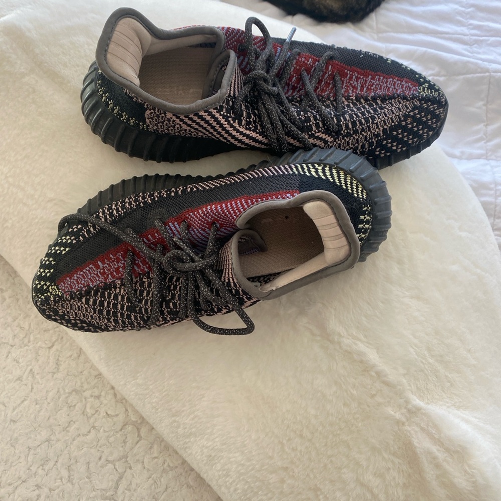 Yeezy Multicolor Sneakers - Black, Red, Yellow
